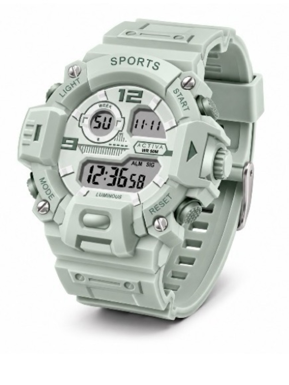 ACTIVA X INVICTA Sports Digital Multi-Function Watch - Mint Green